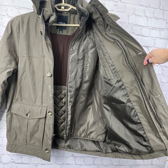 NWOT |•LONDON FOG•| Heavy Duty Winter Insulated Convertible Field Coat Large - Picture 11 of 15